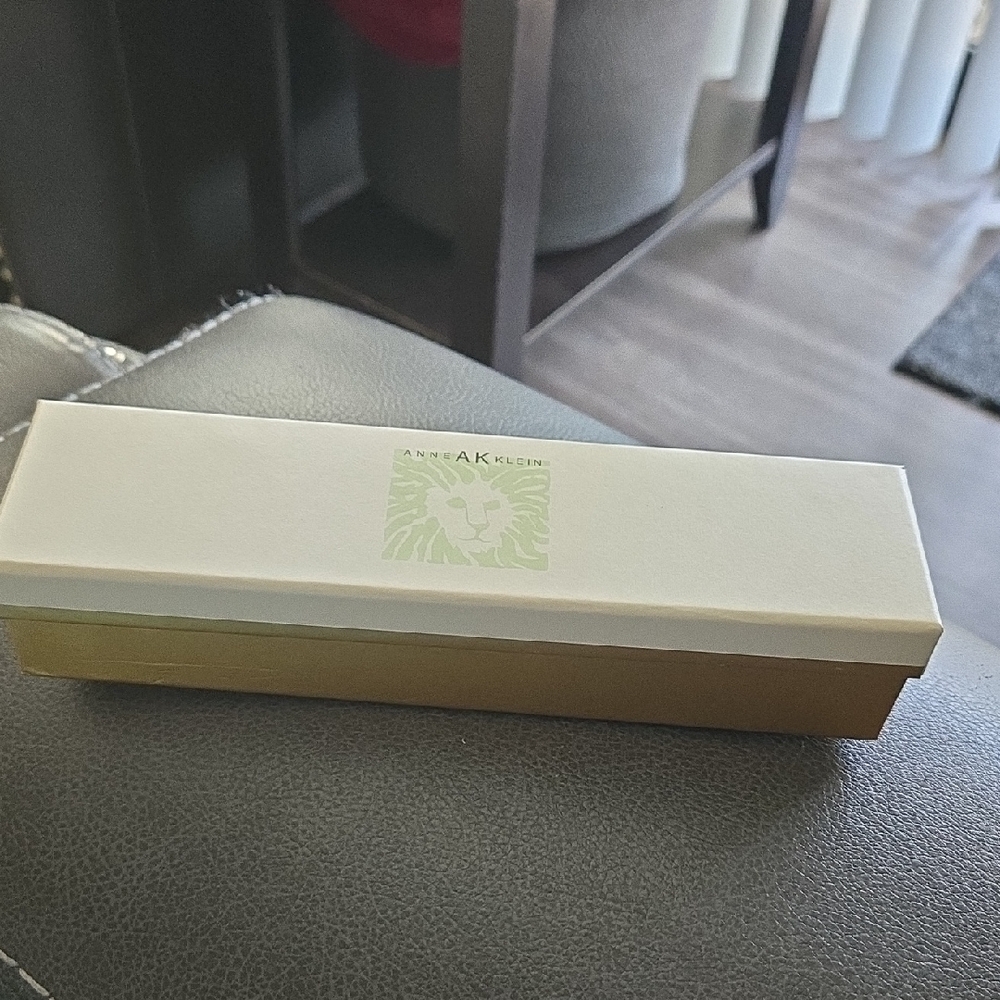 Anne Klein Gold-Tone Heart Charm Bracelet with Crystal Pavé - Picture 6 of 7